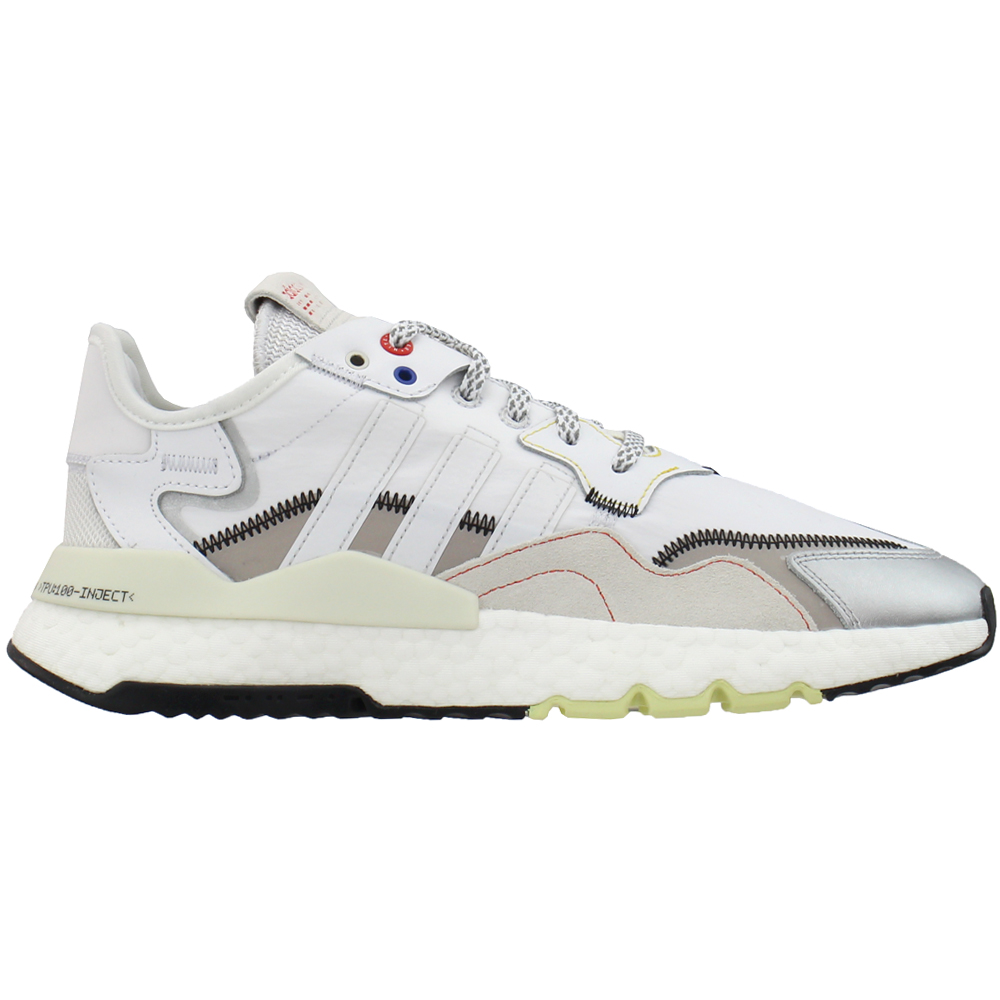 Adidas nite jogger all on sale white