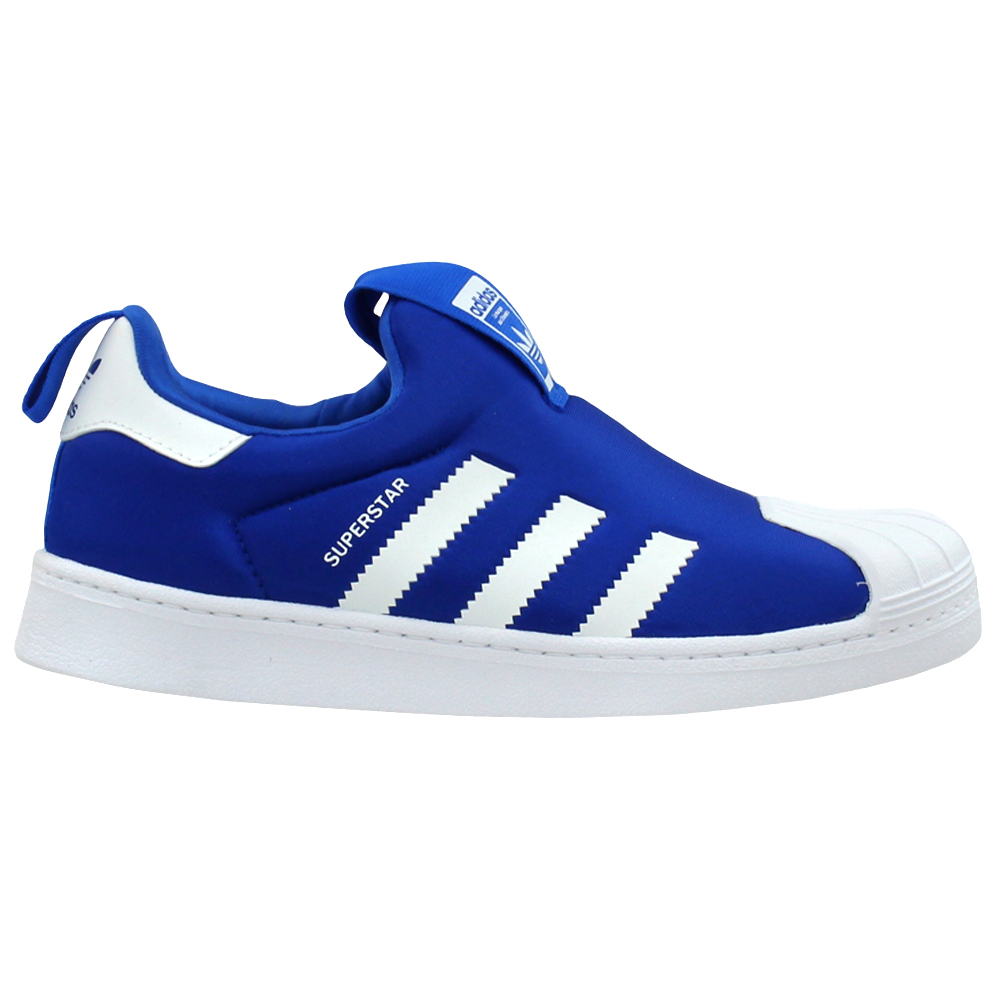 superstar slip on kids Blue