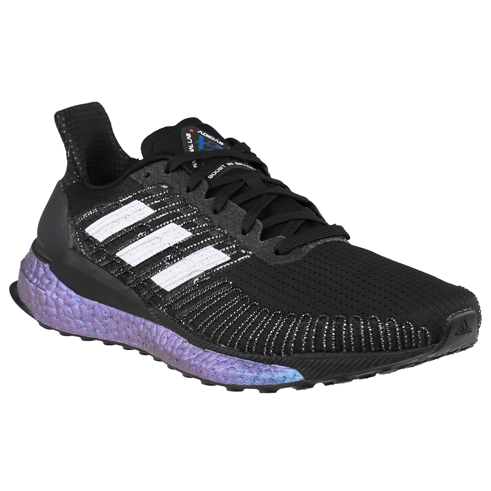 adidas Solar Boost 19 Running Shoes Black Womens Lace Up Athletic
