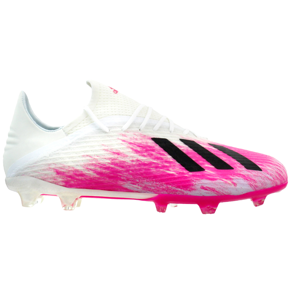 adidas X 19.2 Firm Ground Soccer Pink, White Mens Cleats, Lace Up Athletic