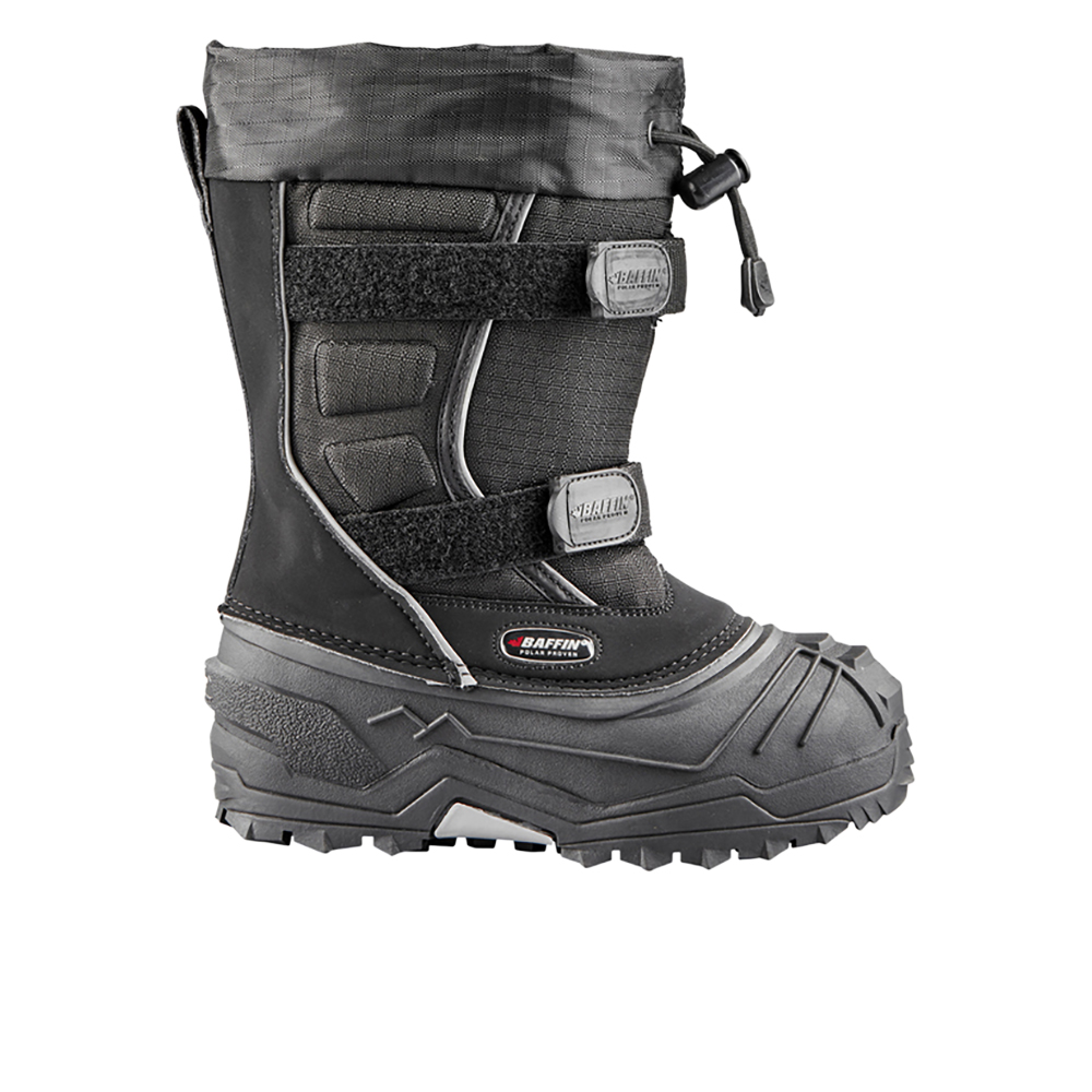 BAFFIN Kid's Young Eiger (Yth) Snow Boot, Color: Black, Size: 2 (EPIC-Y001-BK1-2)