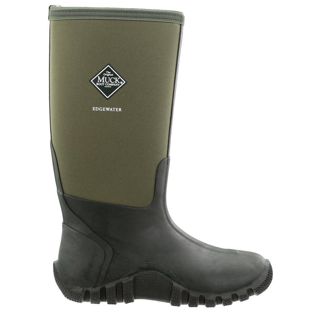 Muck Boot Edgewater Оригинальные непромокаемые мужские зеленые уличные ботинки с круглым носком Pull On Rain EW
