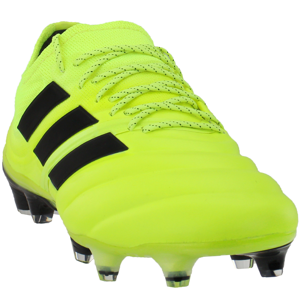adidas Copa 19.1 Firm Ground Yellow Mens Lace Up Athletic