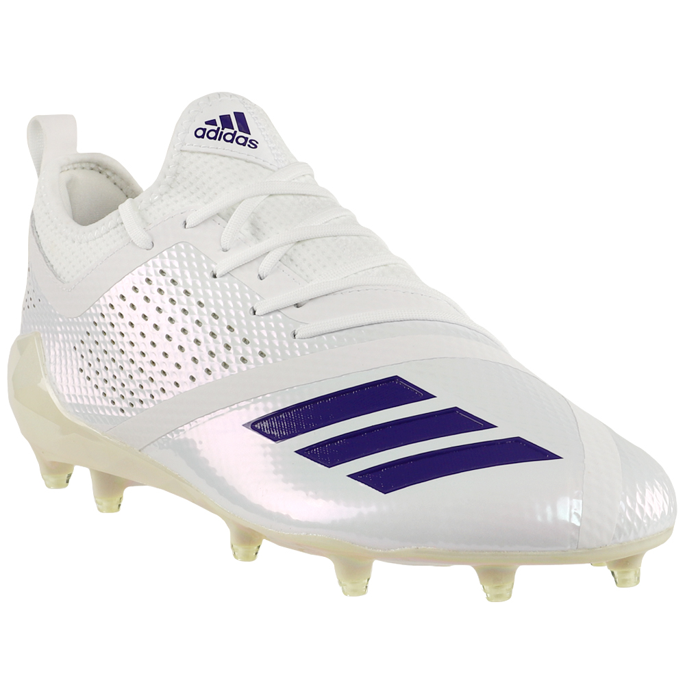 blue and white adidas football cleats