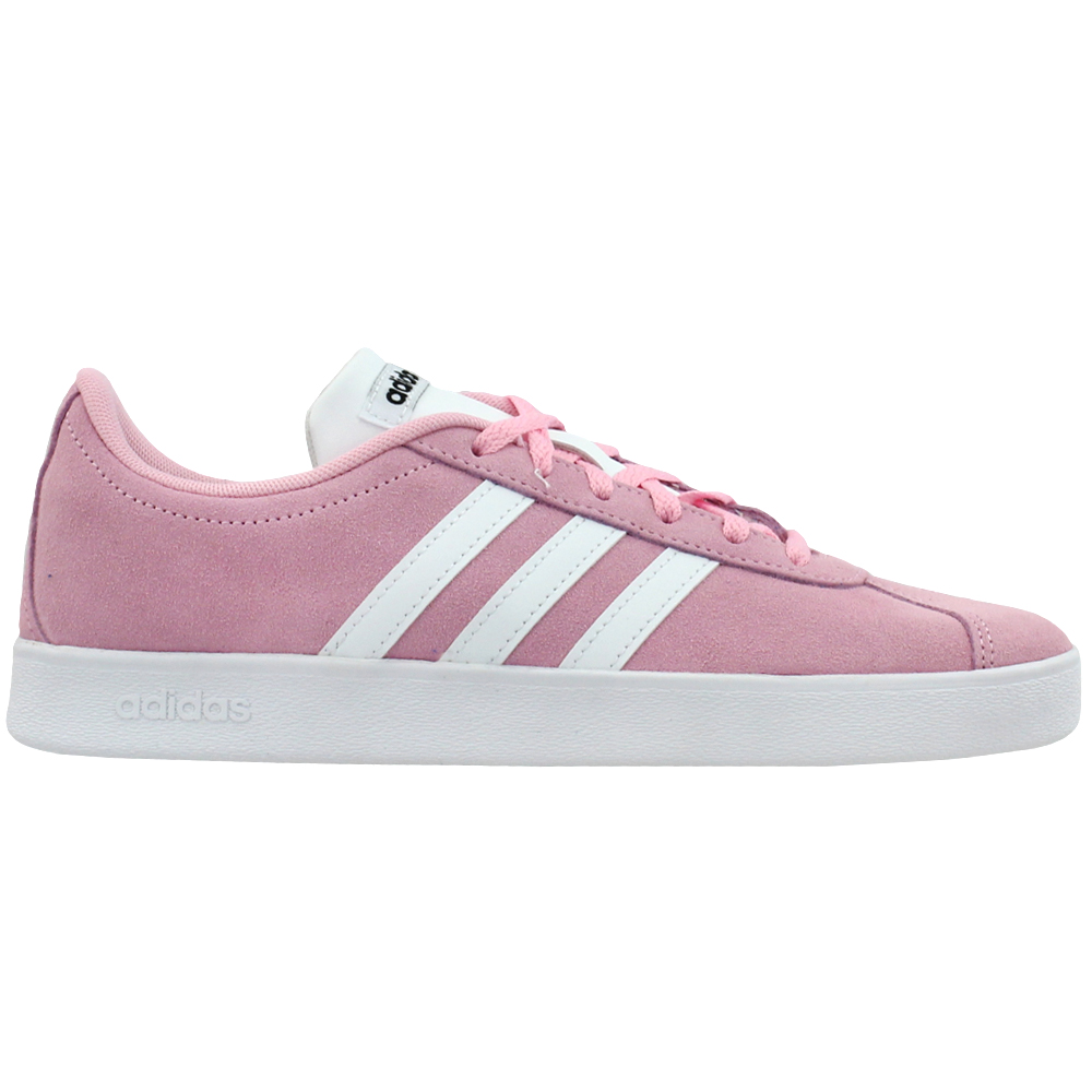 adidas VL Court 2.0 Sneakers (Little Kid-Big Kid) Pink Girls Lace ... عرض للملابس الداخلية النسائية
