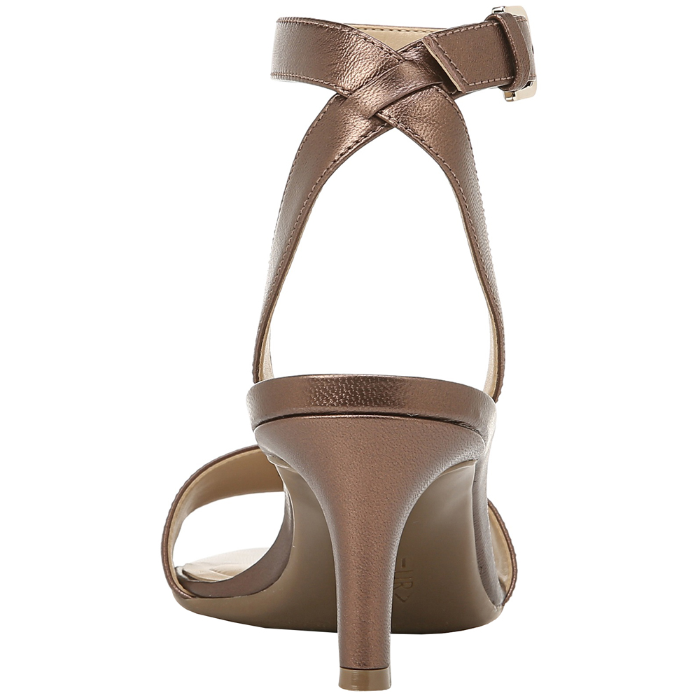 Naturalizer Tinda Brown Womens Ankle Strap Heels & Pumps