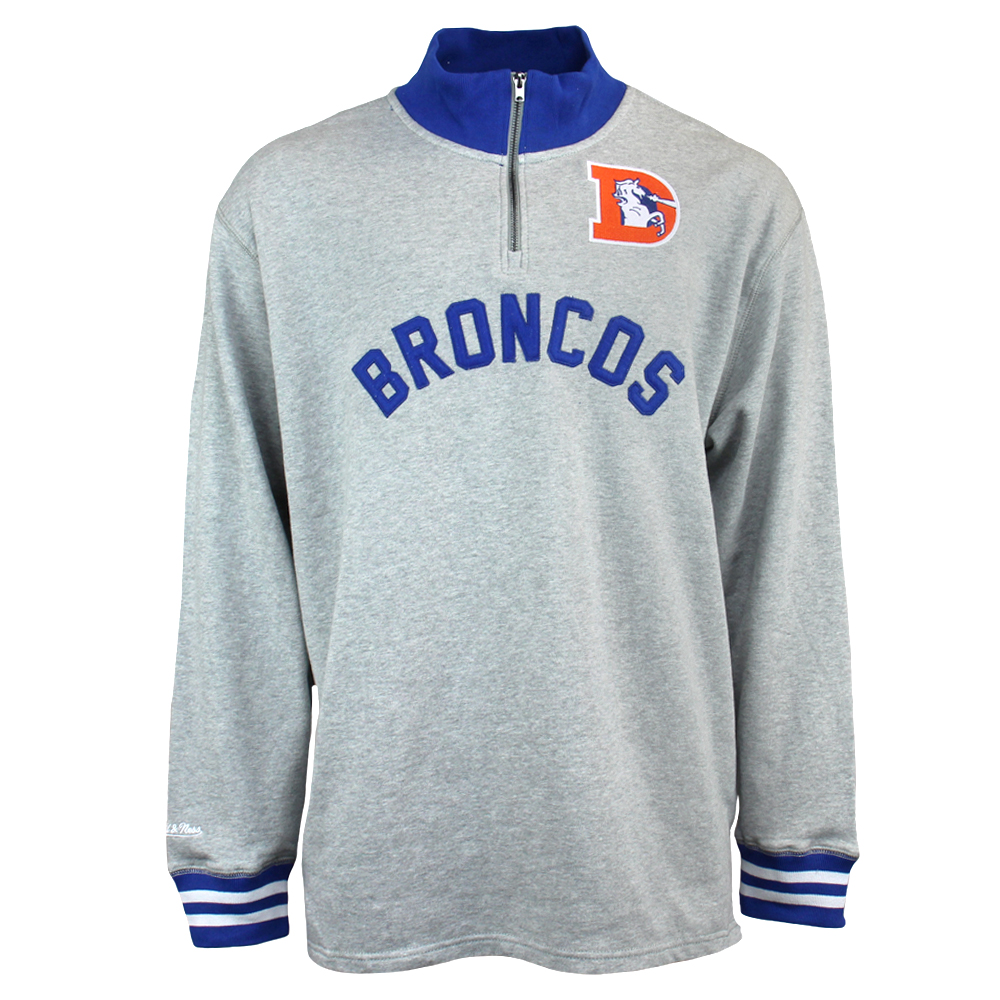 Shop Grey Mens Mitchell & Ness Sealed The Victory Quarter Zip Jacket