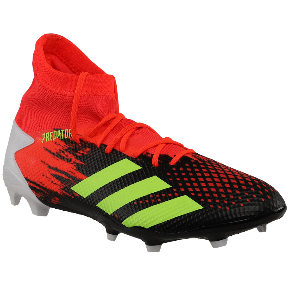 red predator soccer cleats