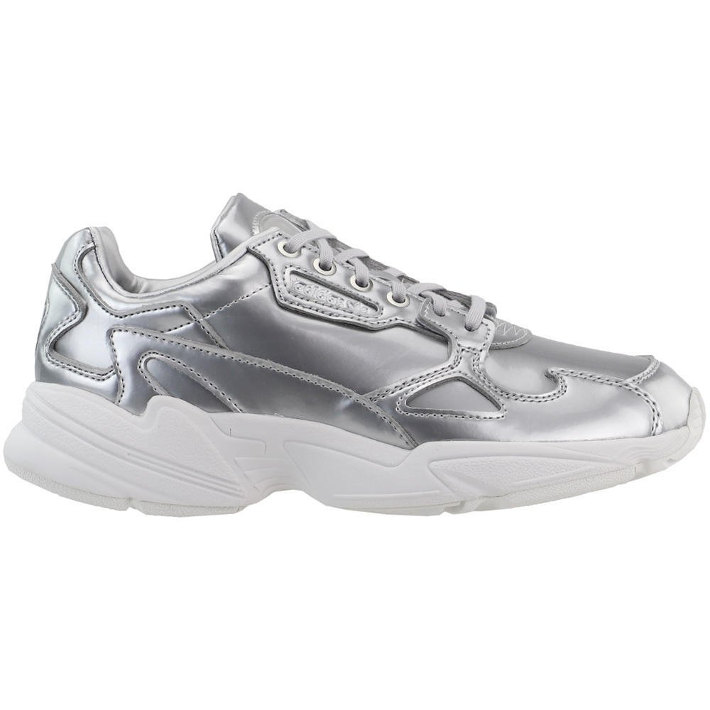 Foresee Corrupt pack Shop Silver Womens adidas Falcon Lace Up Sneakers
