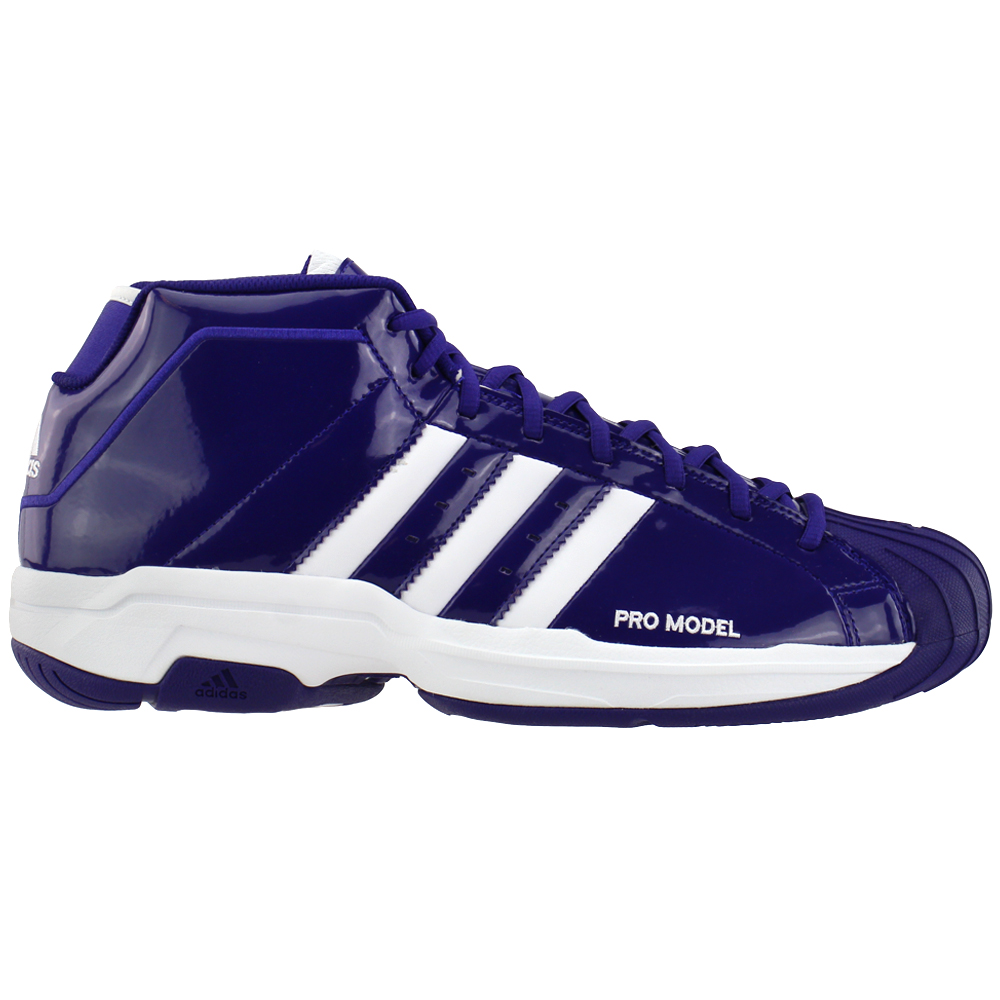 adidas SM Pro Model 2G Team Basketball Shoes Purple Womens Lace Up Athletic