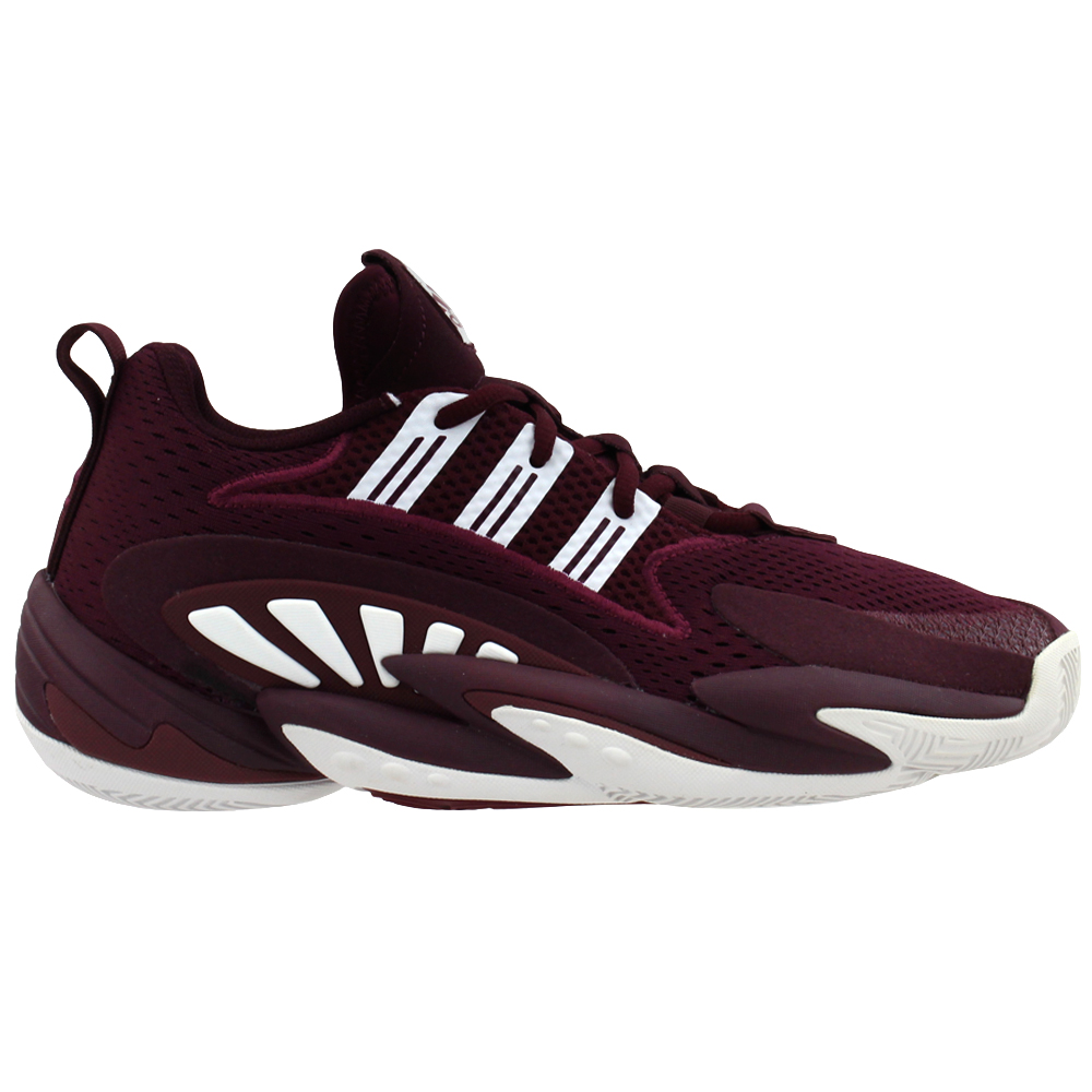 Adidas Sm Crazy Byw 2 0 Team Basketball Shoes Burgundy Mens Lace Up Athletic