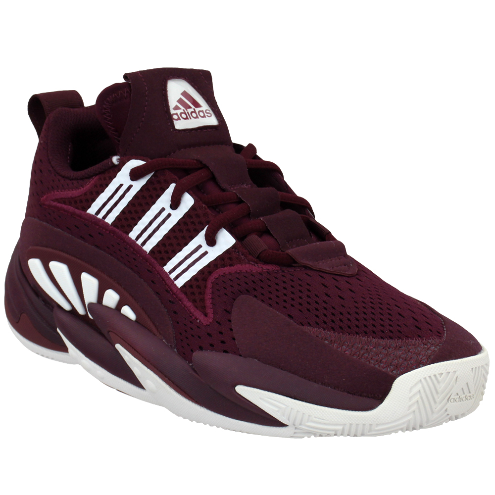 Adidas Sm Crazy Byw 2 0 Team Basketball Shoes Burgundy Mens Lace Up Athletic