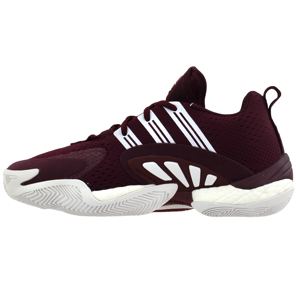 Adidas Sm Crazy Byw 2 0 Team Basketball Shoes Burgundy Mens Lace Up Athletic