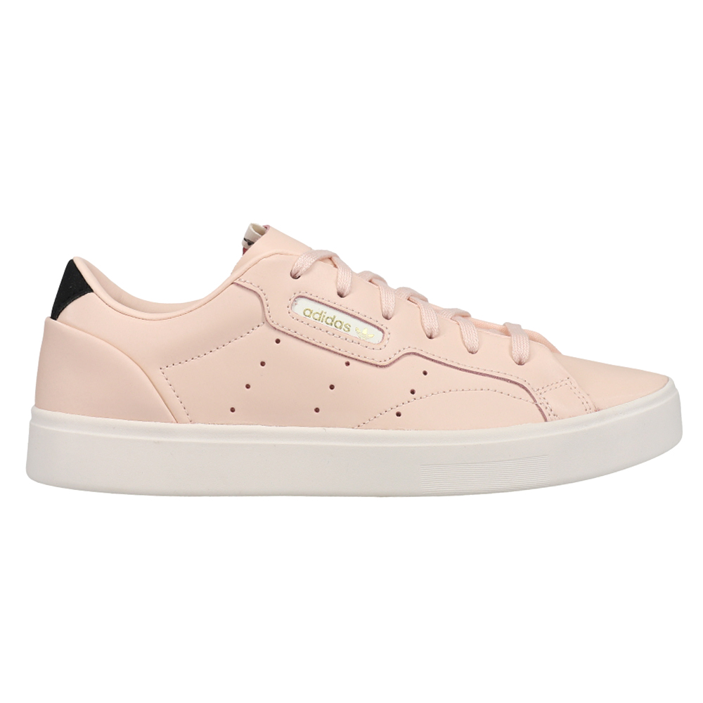 adidas Sleek Sneakers Pink Womens Lace Up Sneakers