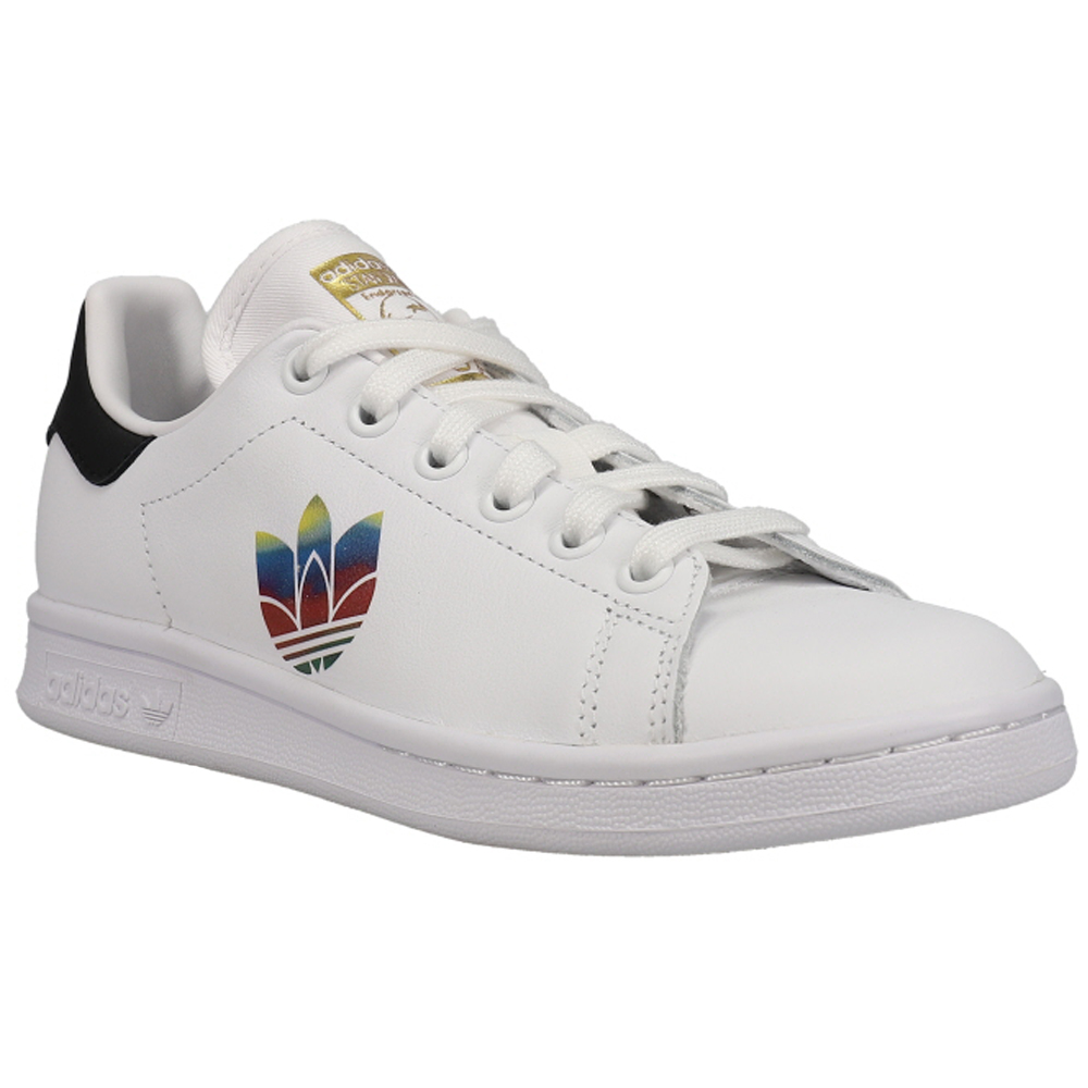 adidas Stan Smith Logo Sneakers Black, White Womens Lace Up, Sportstyle  Sneakers