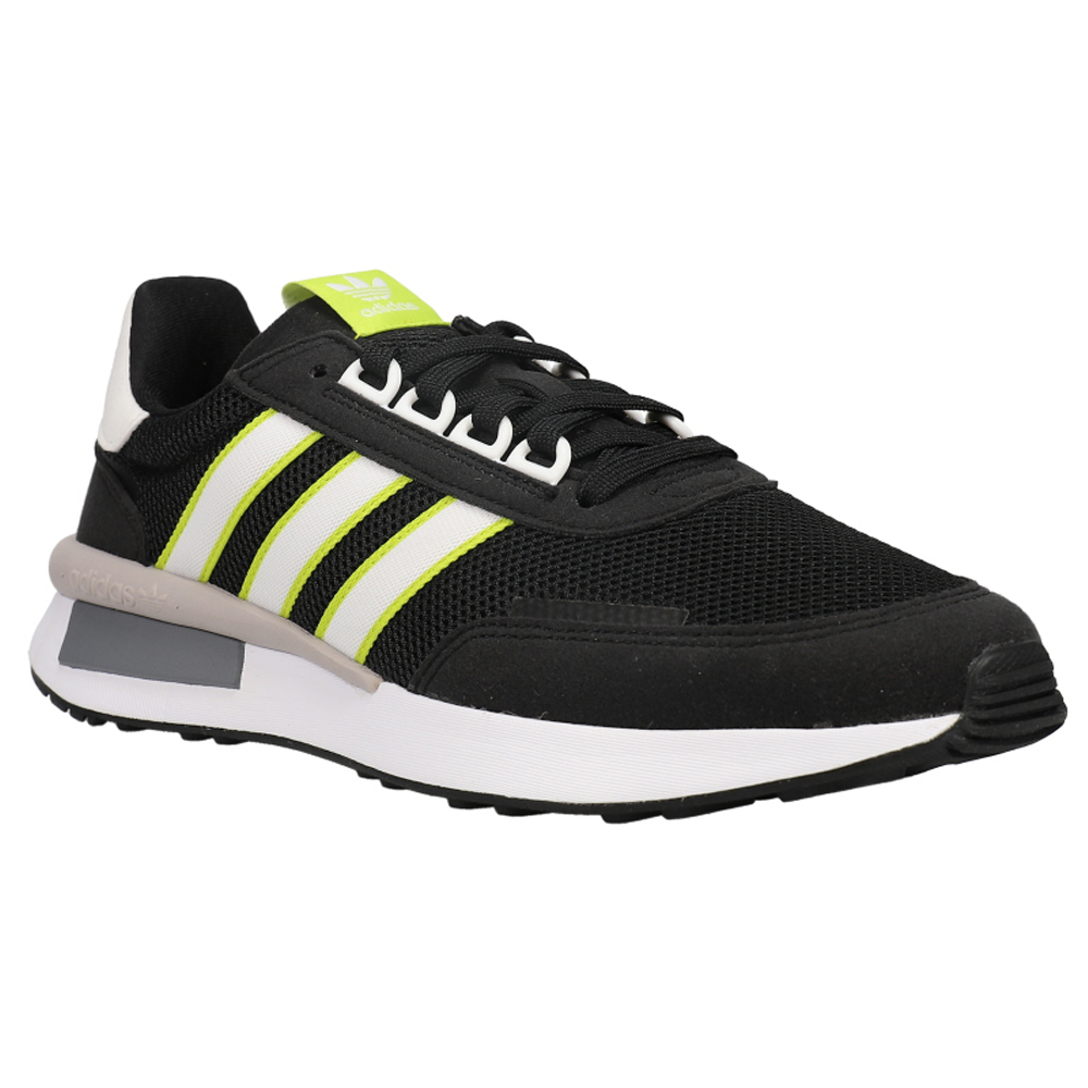 adidas Retroset Sneakers Black Mens Lace Up, Sportstyle Sneakers