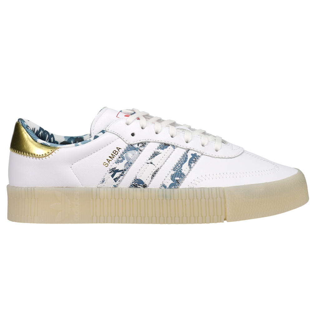 Shop White Womens adidas Sambarose Platform Sneakers