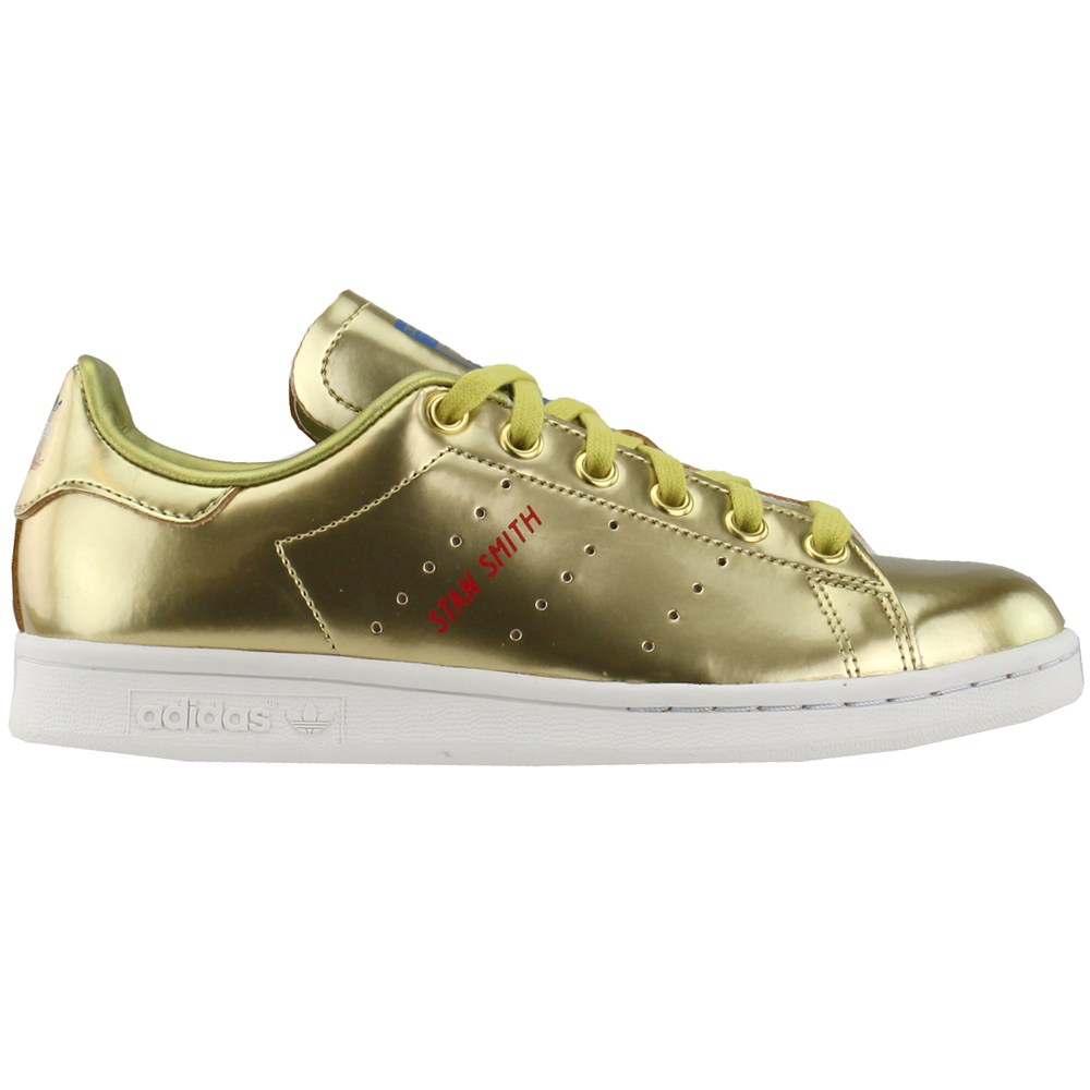 adidas Stan Smith Lace Up Sneakers Gold 
