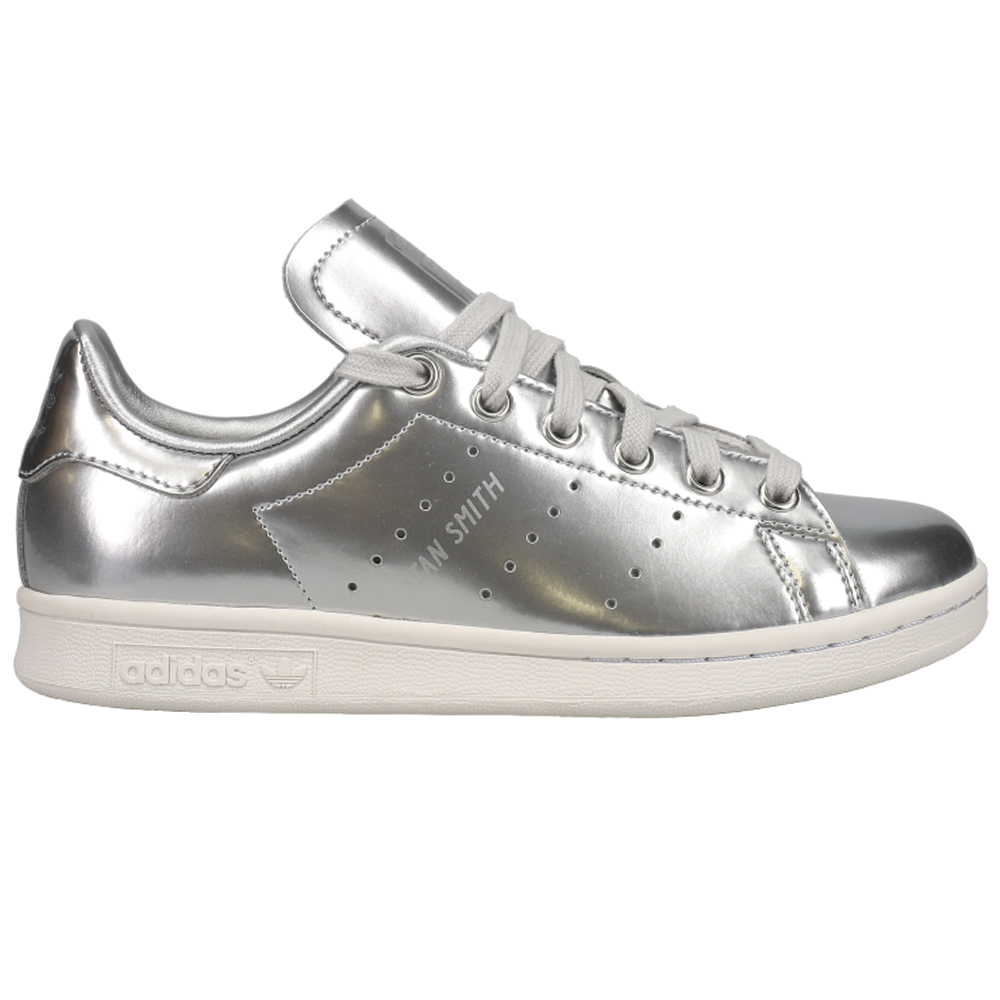 Shop Silver Womens Stan Smith Sneakers