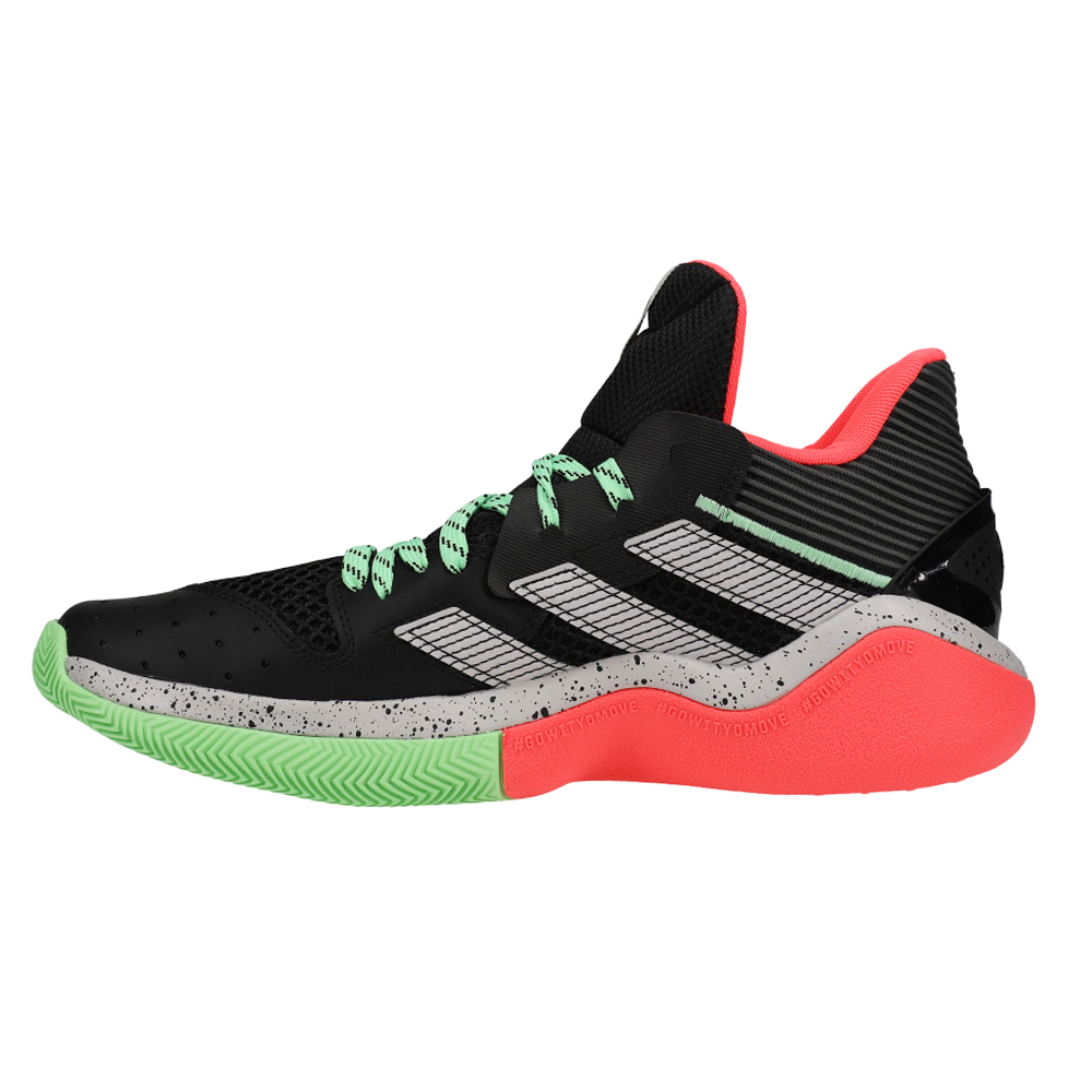 adidas Harden Stepback Basketball Shoes Black Mens Lace Up Athletic