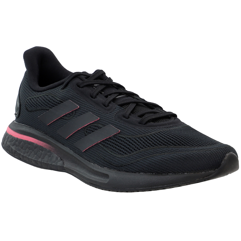 adidas Supernova Running Shoes Black Womens Lace Up Athletic