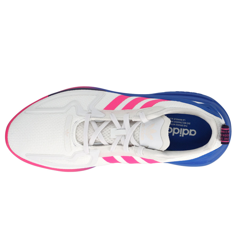 adidas ZX 2K FLUX Sneakers Blue, Pink, White Womens Lace Up, Sportstyle  Sneakers