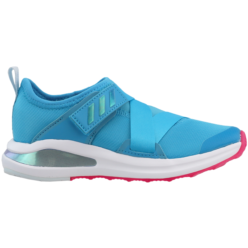 adidas FortaRun X Running Shoes (Little Kid-Big Kid) Blue Girls Slip On  Athletic
