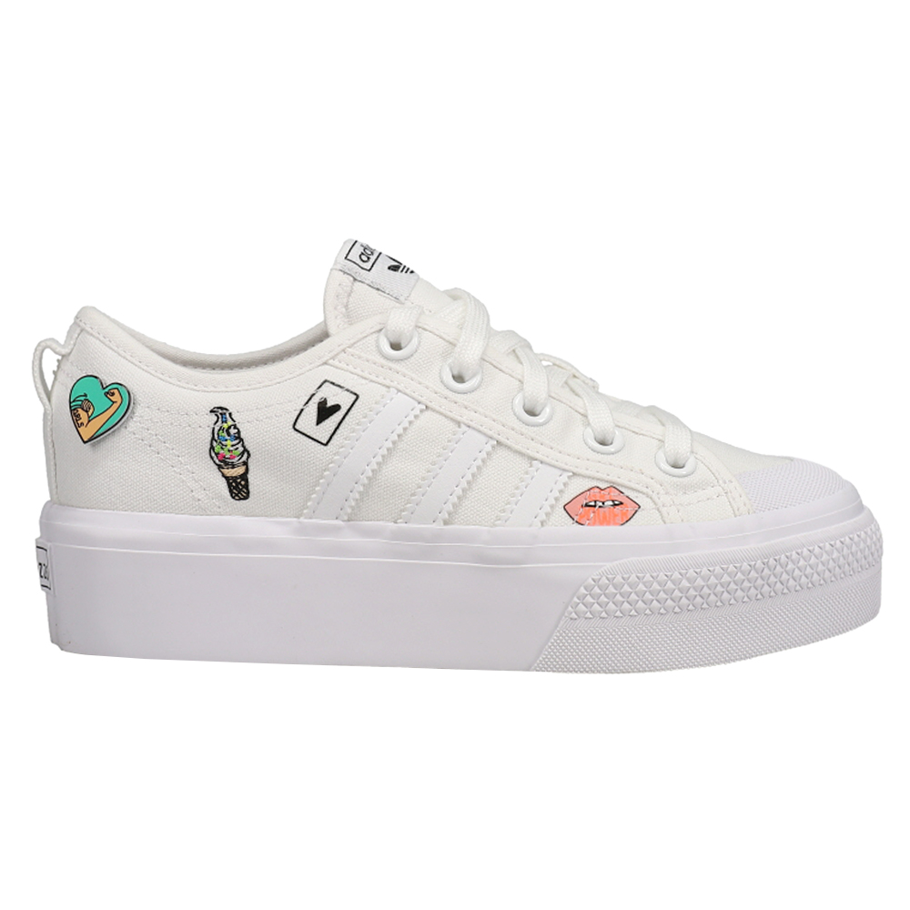 adidas Originals Nizza Platform J White Illustration Kid Women Casual FY2531  | Kixify Marketplace