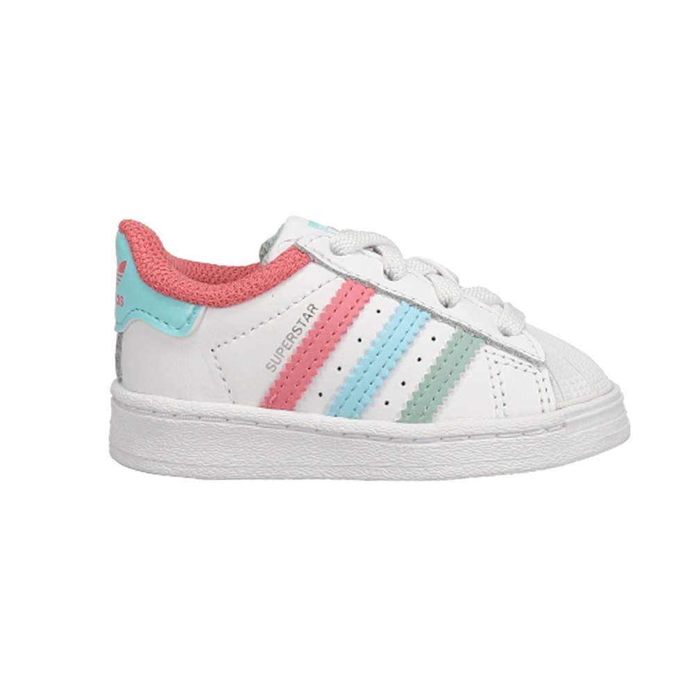 Adidas Superstar El Sneakers Infant Little Kid White Girls Lace Up Sneakers
