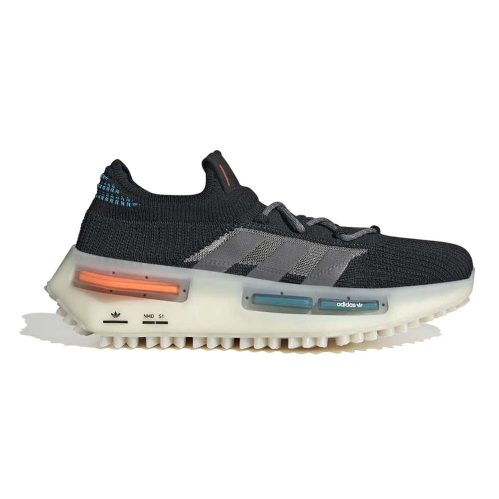 ★adidas★ NMD S1 Black FZ5706 adidas Nmd S1 Lace Up Mens Black Sneakers Casual Shoes