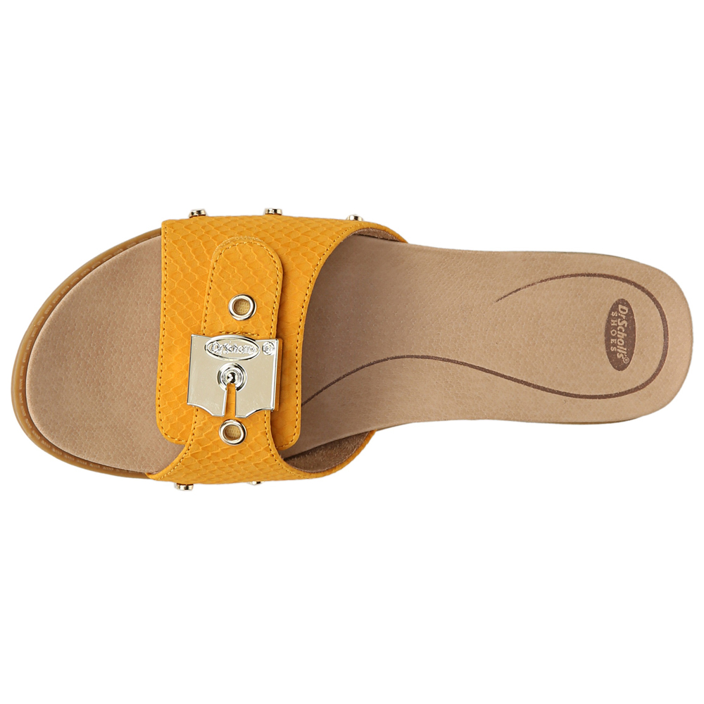 dr scholl's yellow sandals