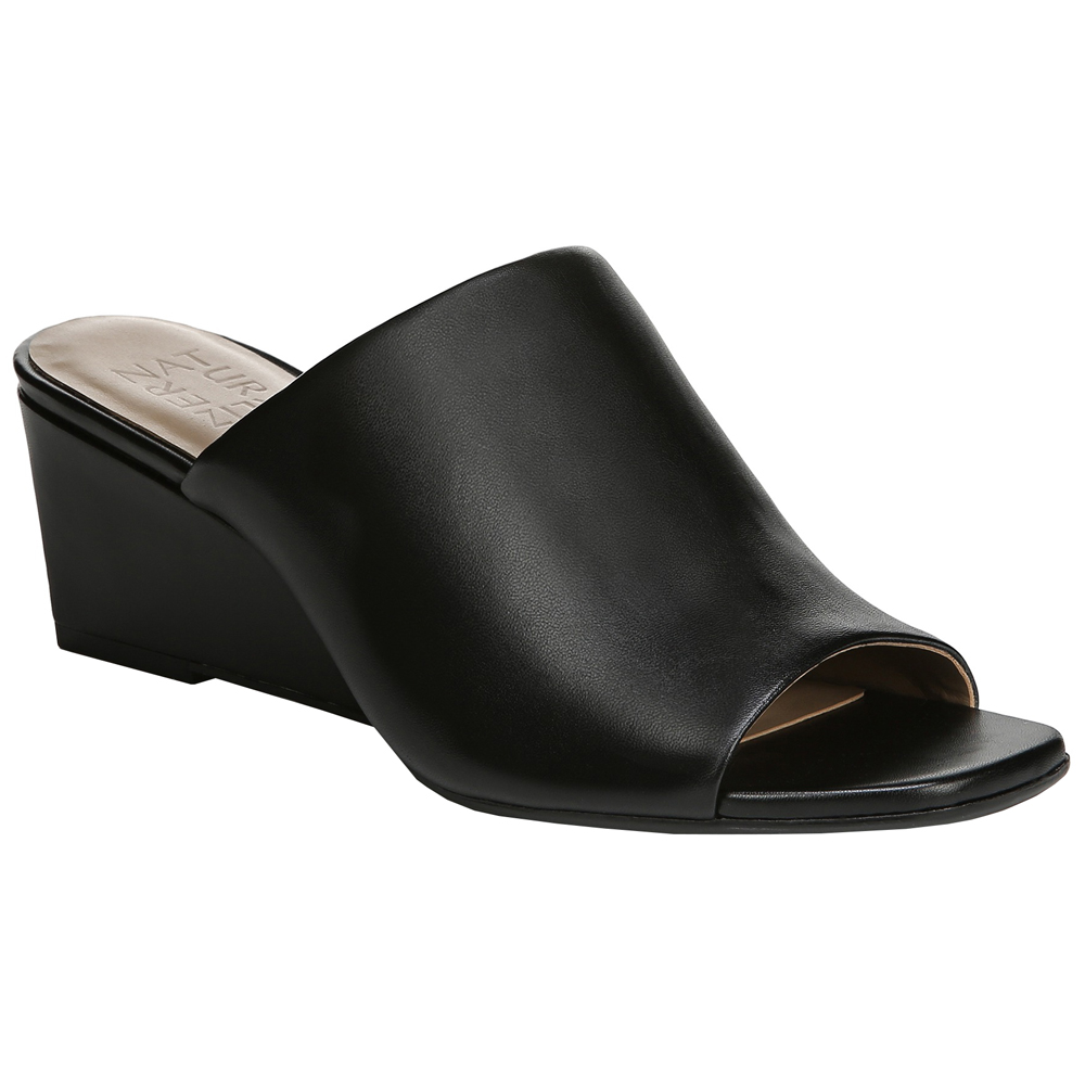 naturalizer zaya wedge leather sandals