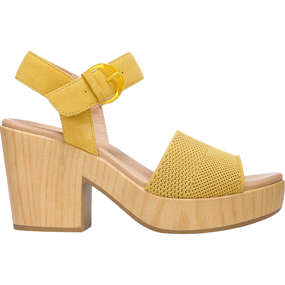 dr scholl's yellow sandals