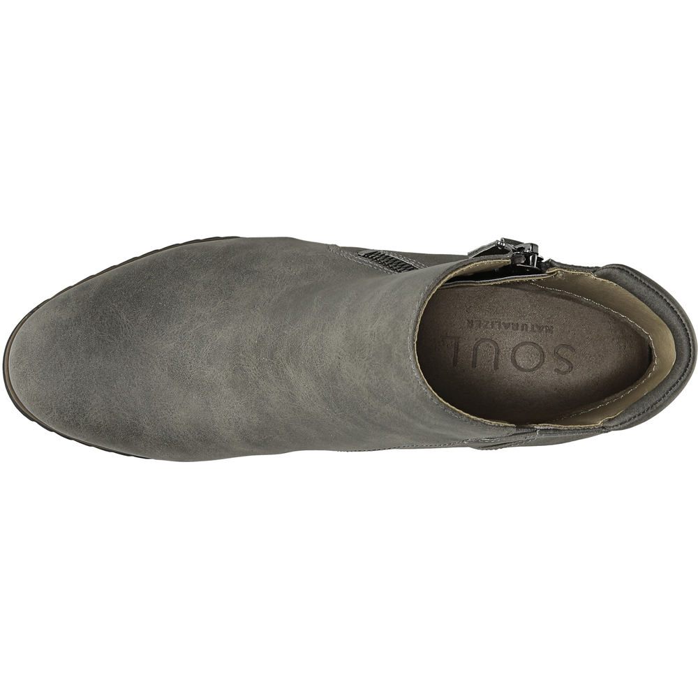 soul naturalizer haley wedge bootie grey