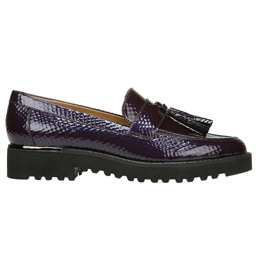 purple womens loafers