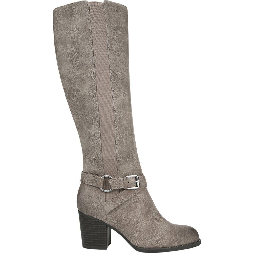 grey wide calf boots