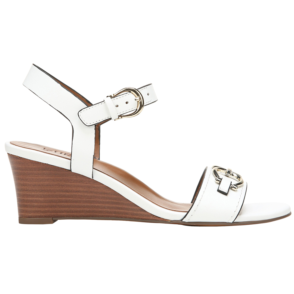 naturalizer white wedge sandals