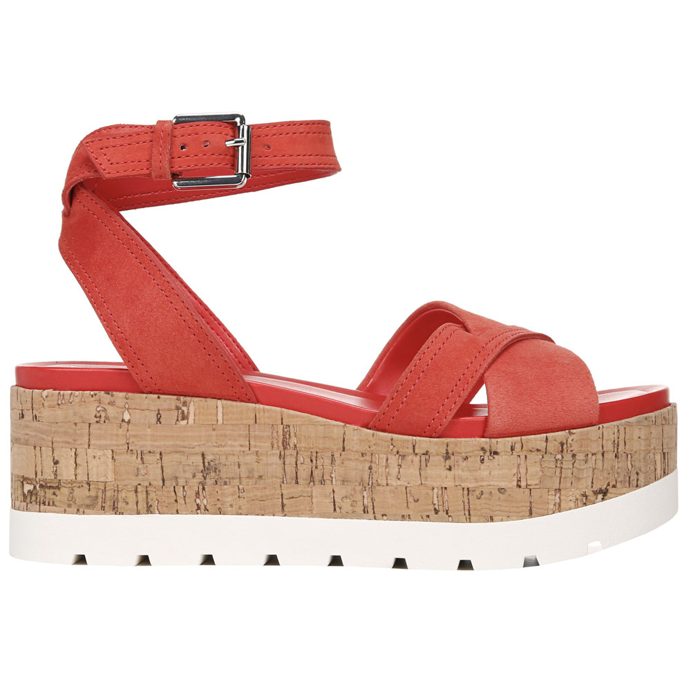 franco sarto red wedges