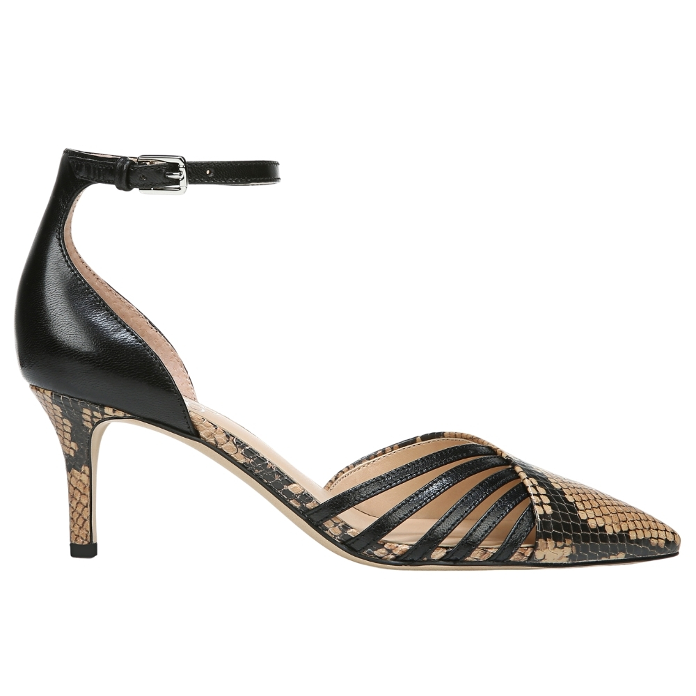 high heels off white