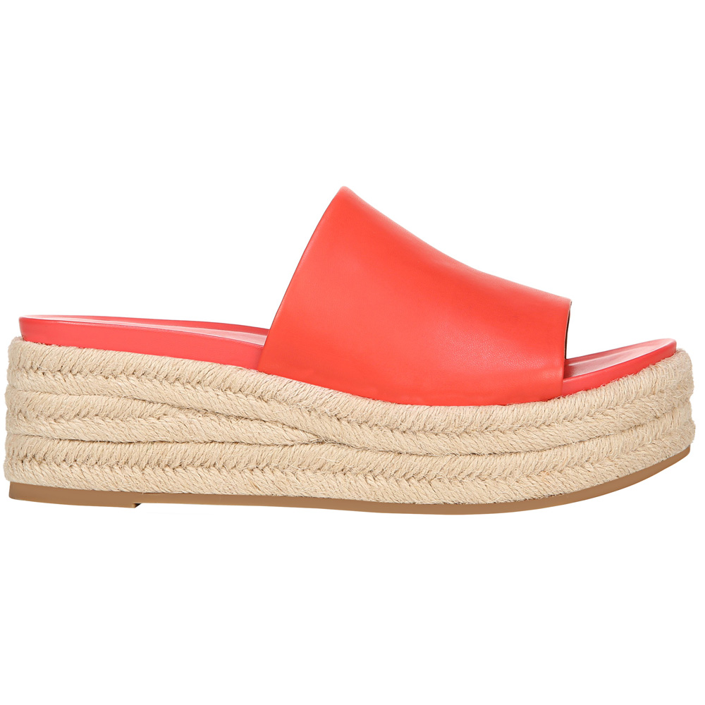 red platform sandals