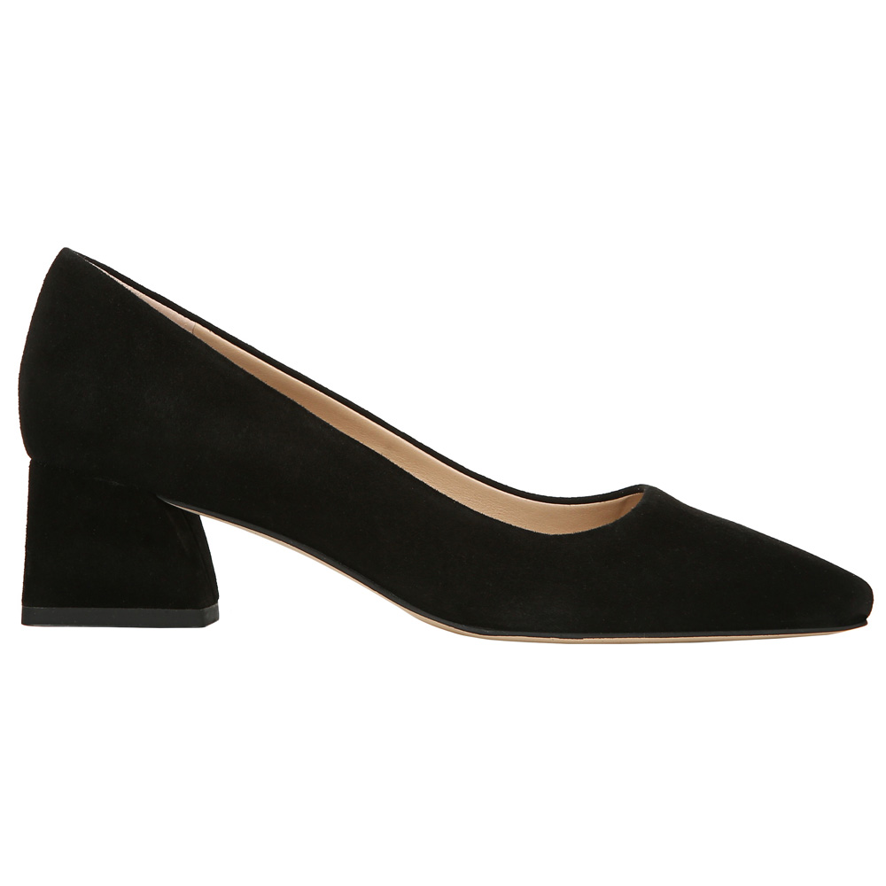franco sarto black suede pumps