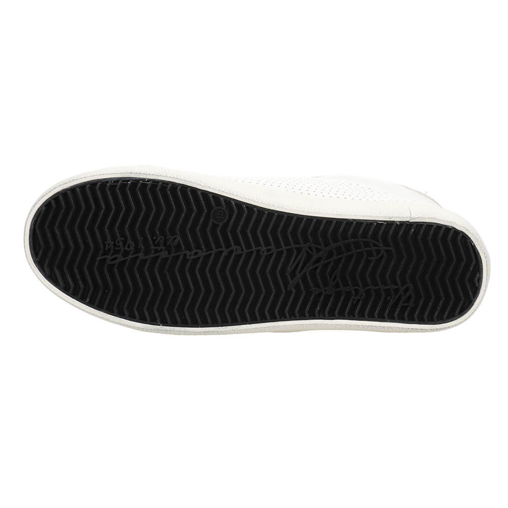 Vintage Havana Gadol Perforated Lace Up  Womens Black, Gold, White Sneakers Casu
