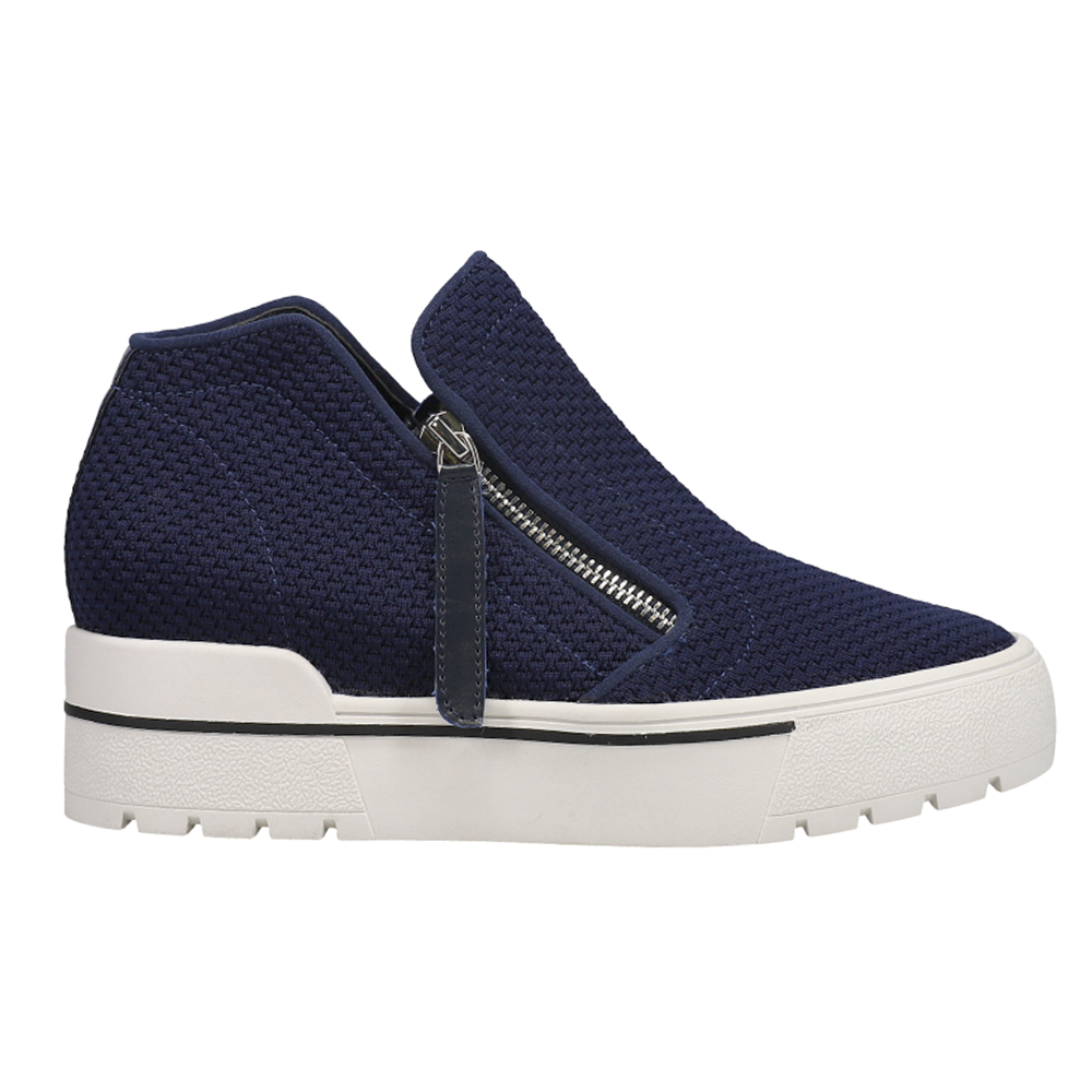 Shop Blue Womens Madden Wedge Sneakers