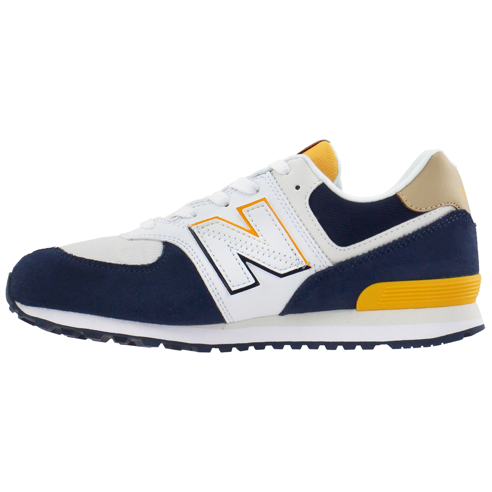 new balance 574 grey with chromatic yellow