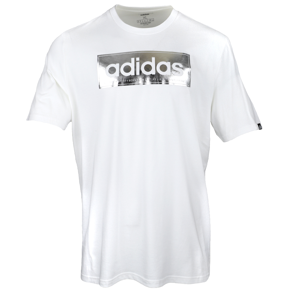 adidas Color Shift Logo T-Shirt White Mens T-Shirt Shirts-Tops