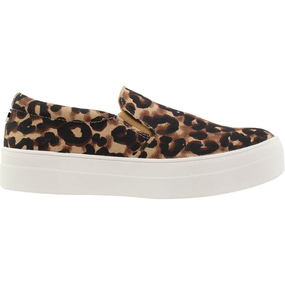 Shop Brown Steve Madden Gills Leopard Slip On Platform Sneakers