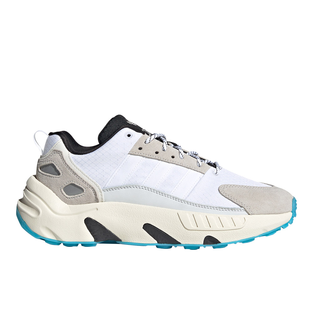 adidas Zx 22 Boost Lace Up Mens White Sneakers Casual Shoes GV8039