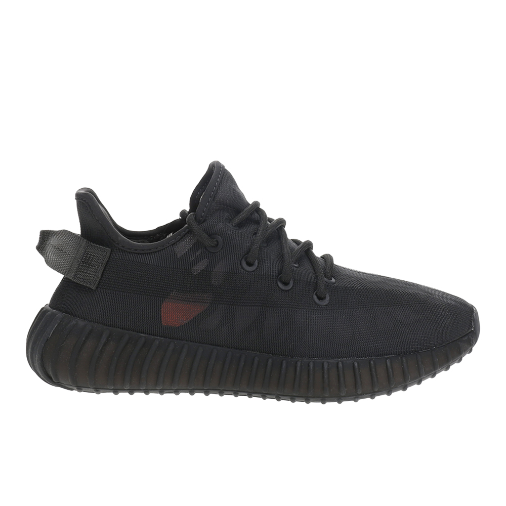 adidas Yeezy Boost 350 V2 Lace Up Mens Black Sneakers Casual Shoes