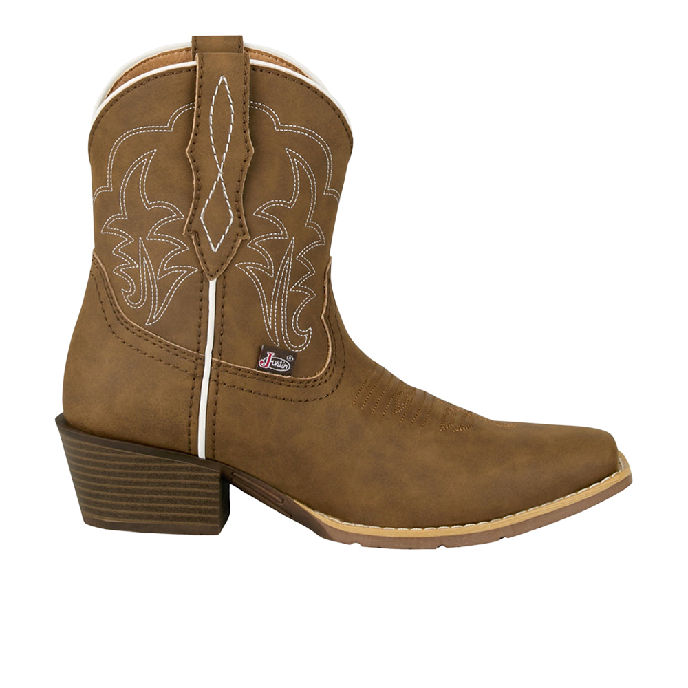 Justin Boots Dee Embroidered Square Toe Cowboy Boots