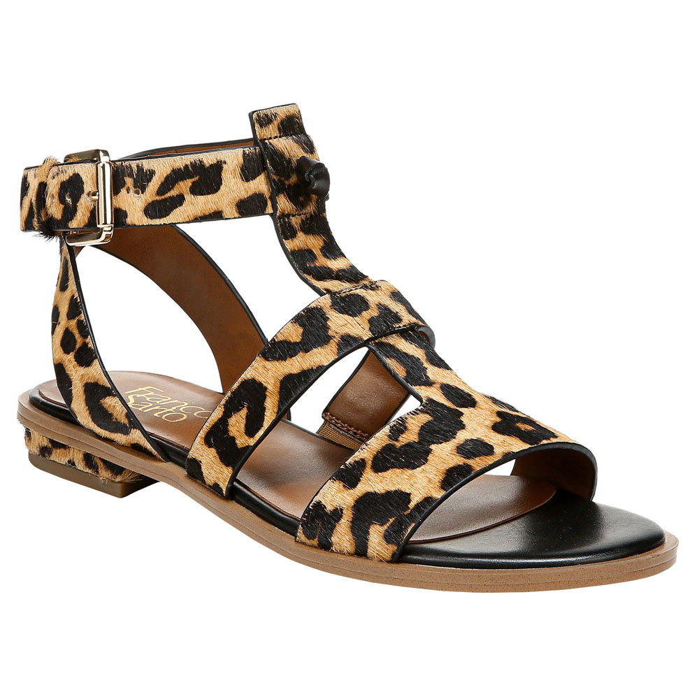 franco sarto leopard sandals